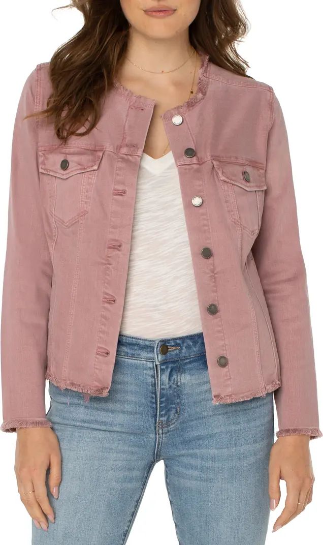 Fray Hem Denim Jacket | Nordstrom