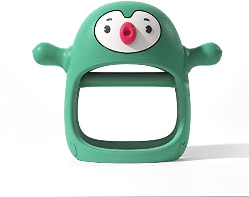 Smily Mia Penguin Buddy Never Drop Silicone Baby Teething Toy for 0-6month Infants, Baby Chew Toy... | Amazon (US)