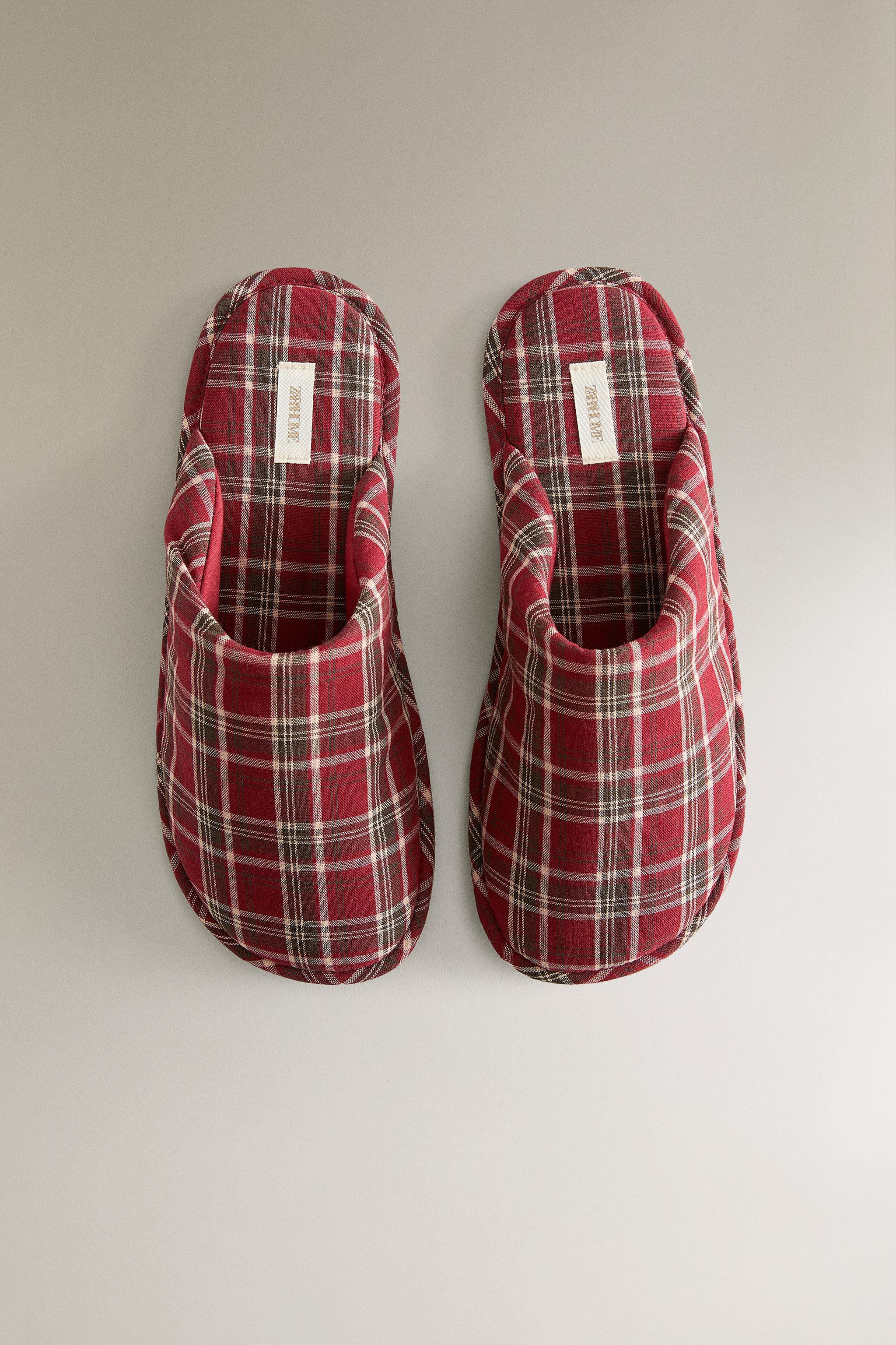 CHRISTMAS COTTON MULE SLIPPERS | Zara UK