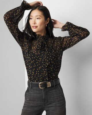 Chiffon Ruffle Blouse | White House Black Market