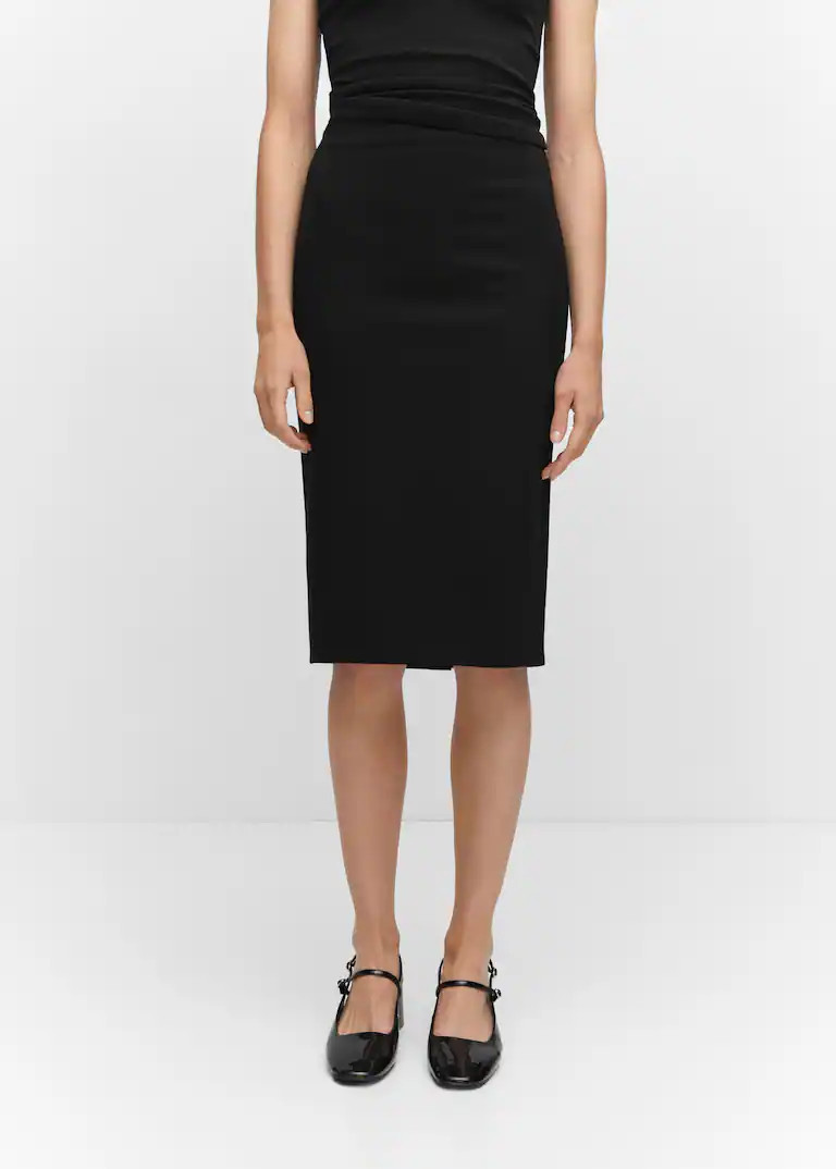 Opening pencil skirt -  Women | Mango USA | MANGO (US)