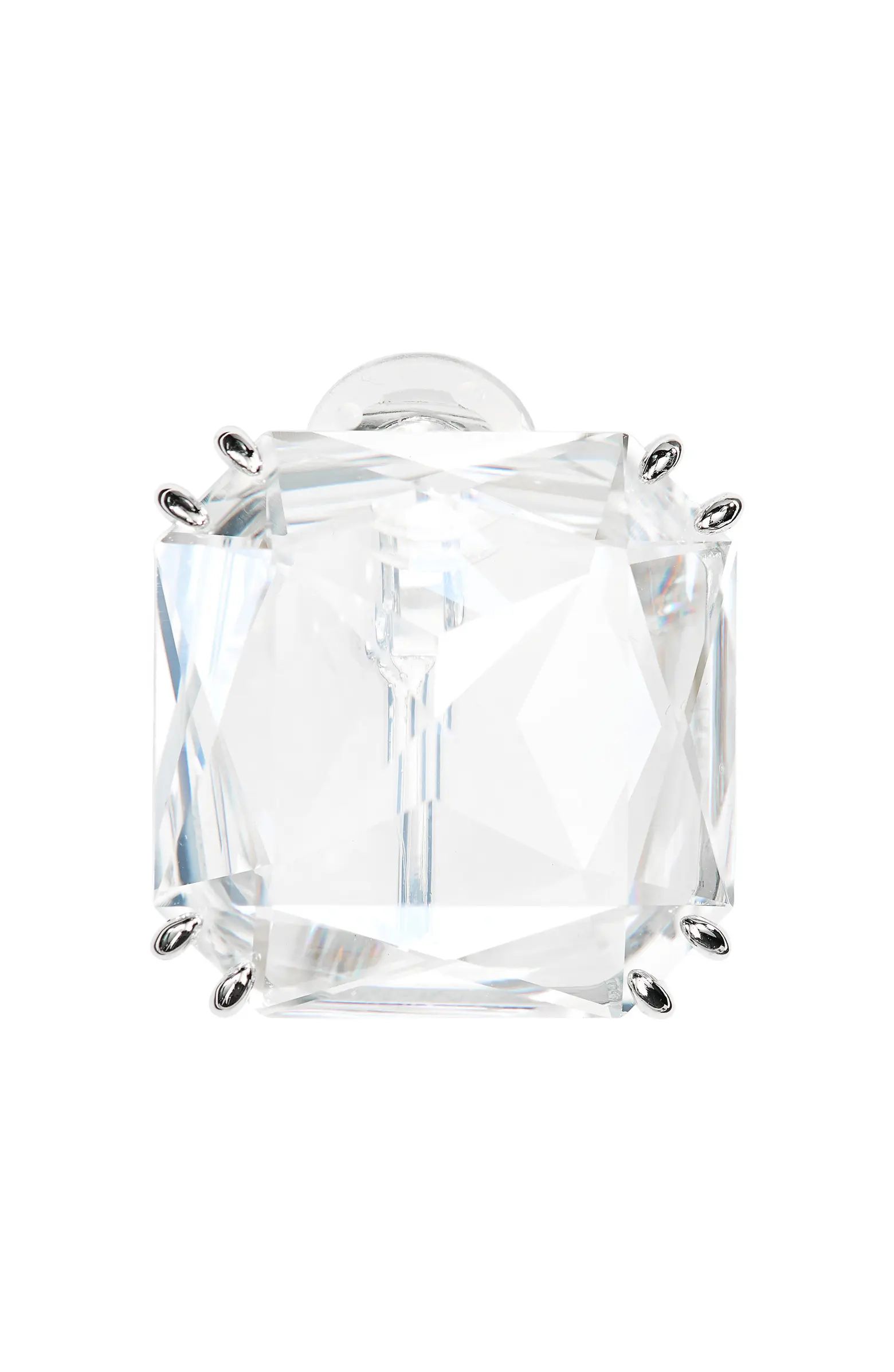 Swarovski Mesmera Single Square Crystal Clip Earring | Nordstrom | Nordstrom