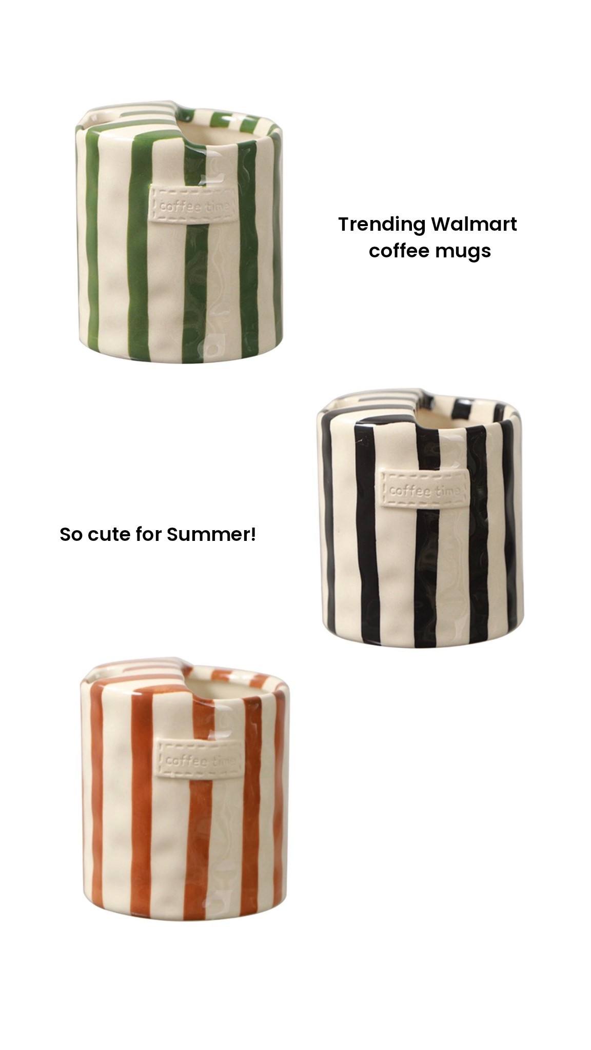 These striped mugs from @walmart are so cute for summer! The are on SALE! Linked so many fun things Walmart is carrying right now too! 

#LTKootd #LTKHome #LTKSaleAlert