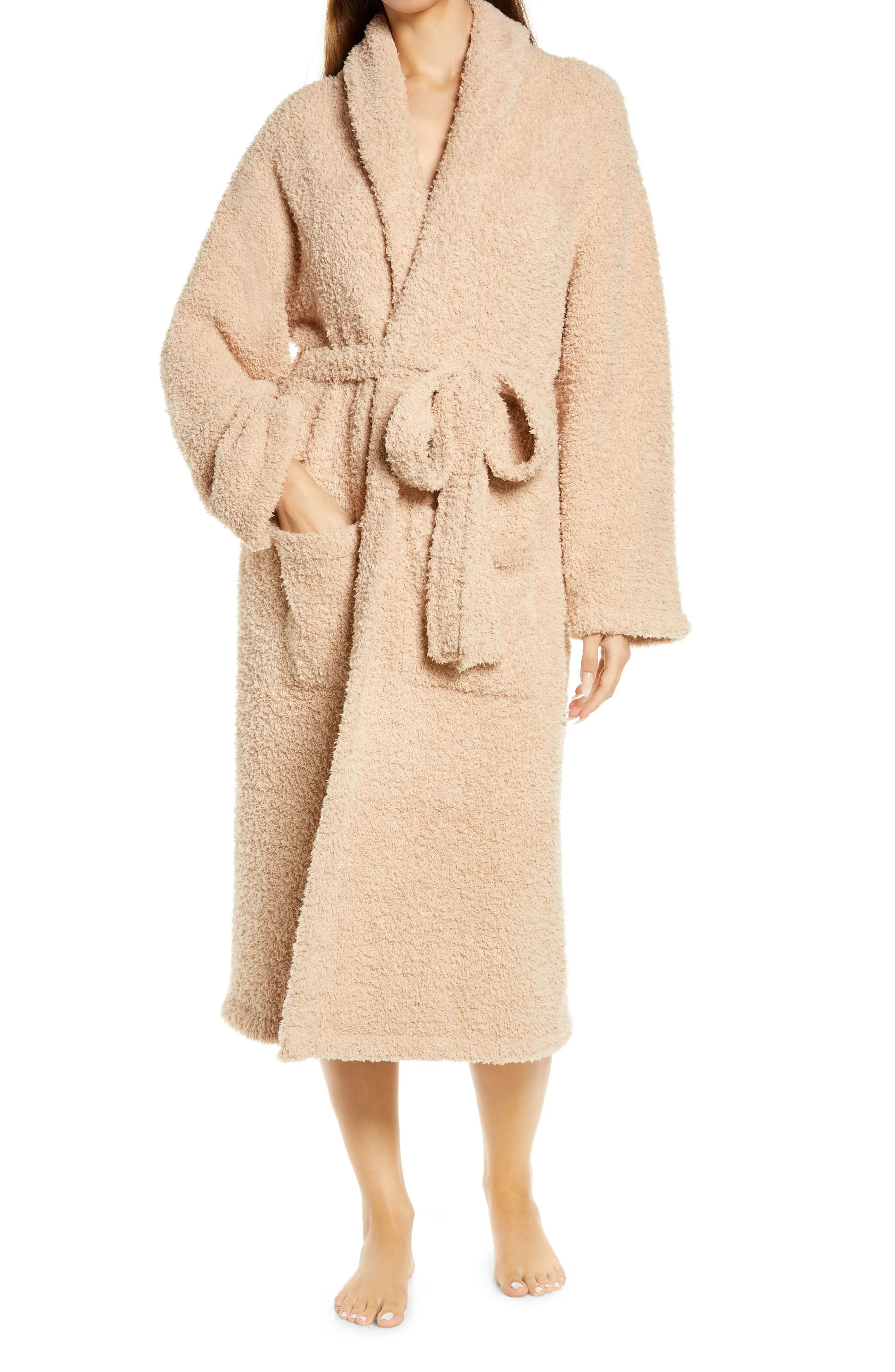 Barefoot Dreams(R) CozyChic(R) Unisex Robe, Size 2 in Soft Camel at Nordstrom | Nordstrom