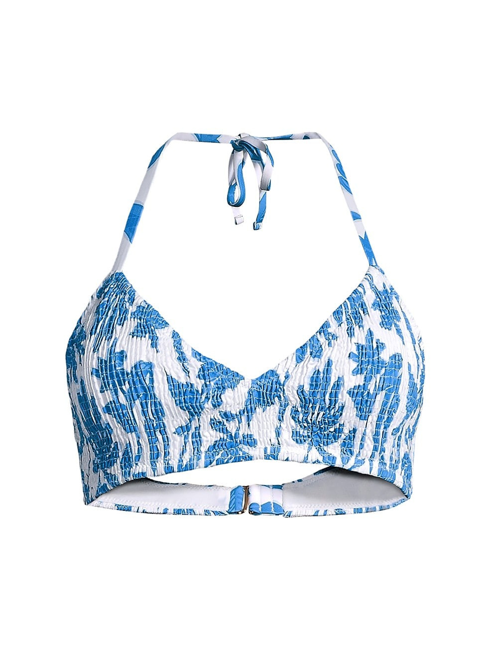 Cay Floral Smocked Bikini Top | Saks Fifth Avenue