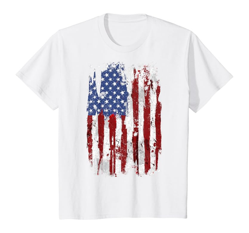 USA Flag American Flag United States of America 4th of July T-Shirt | Amazon (US)