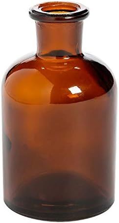 Small Amber Glass Bud Vases - Set of 6 - Apothecary Home Decor | Amazon (US)