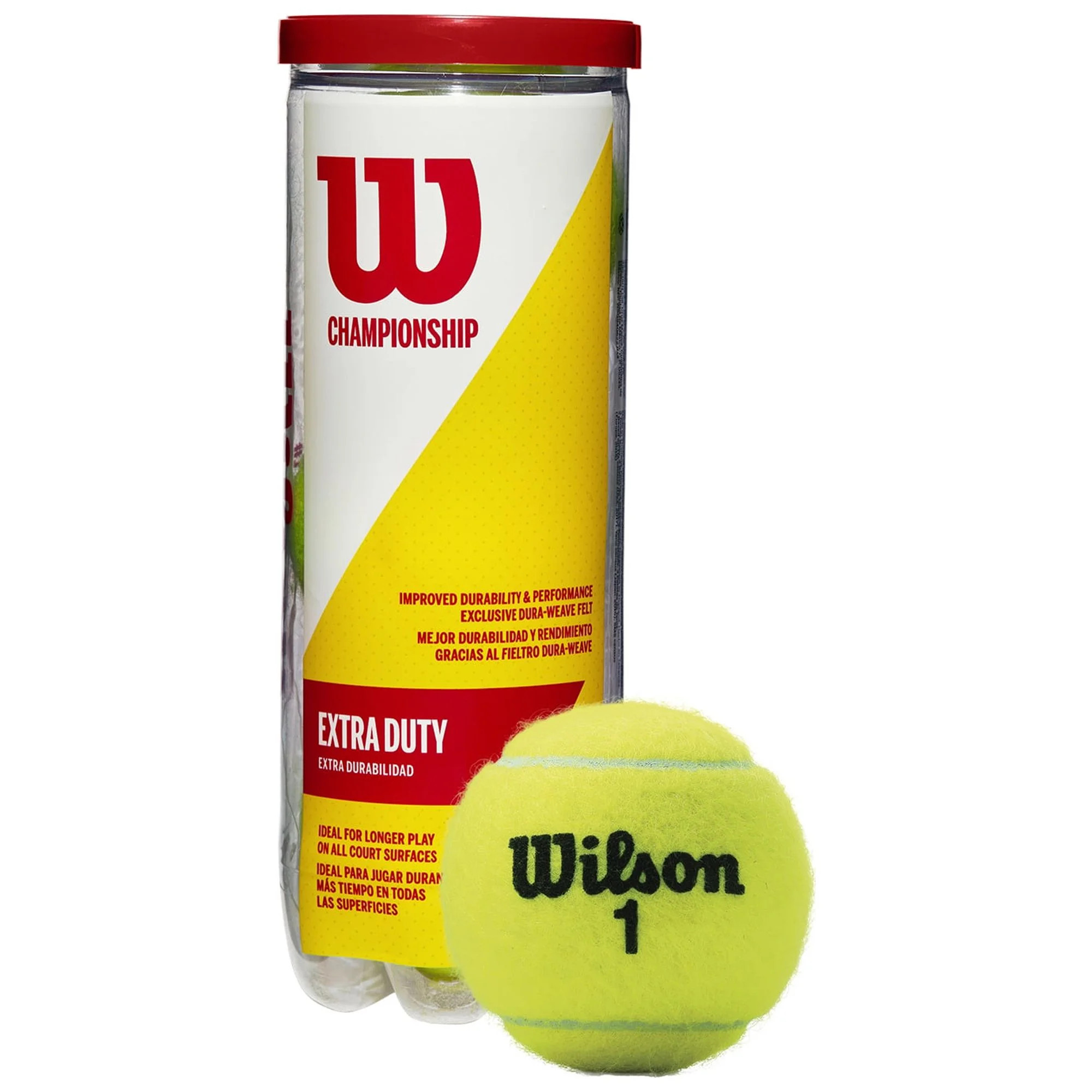 Wilson Championship Extra Duty Tennis Ball - 3 Ball Can | Walmart (US)