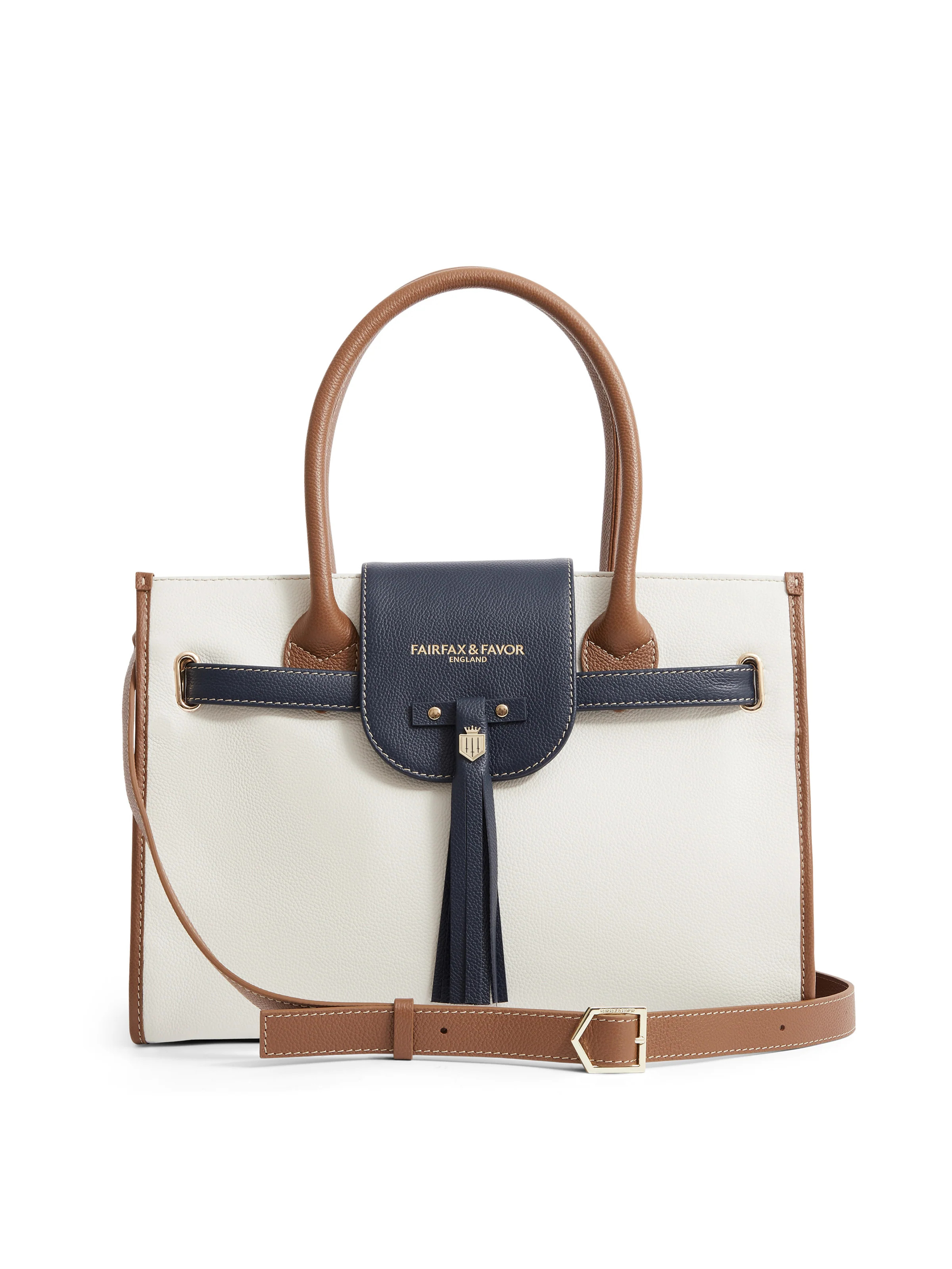 Windsor - Women's Handbag - Tri-color Leather | Fairfax & Favor | Fairfax & Favor (UK)