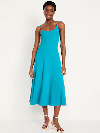 Fit &amp; Flare Rib-Knit Maxi Dress | Old Navy (US)