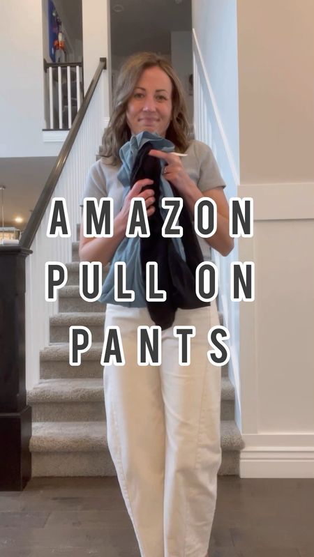 Amazon pull on pants! I LOVE them. Wearing a small but exchanged for the XS. 

#LTKtravel #LTKfindsunder50 #LTKstyletip