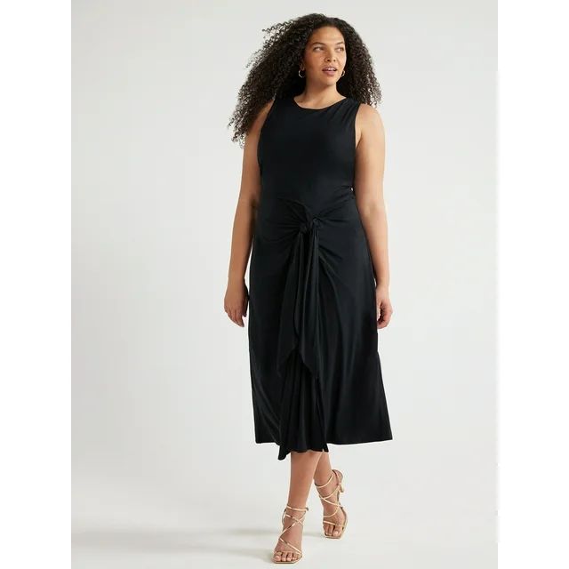 Sofia Jeans Women's and Women's Plus Side Tie Tank Dress with Rouching,  Sizes XXS-5X | Walmart (US)