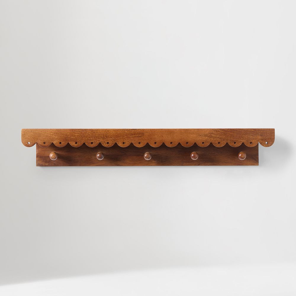 Josephine Shelf with Hooks (32") | West Elm (US)
