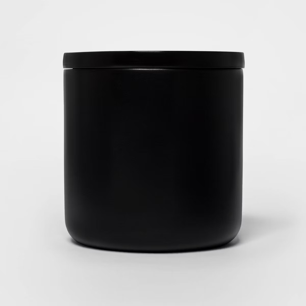 Modern Bath Canister Black - Threshold™: Resin Construction, 4.2" Height, Spot Clean, 18oz Stor... | Target