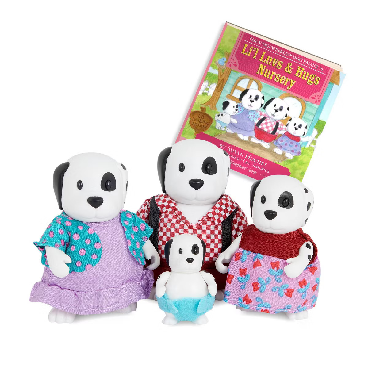 Li'l Woodzeez Woofwinkle Dog Family Figurines and Storybook Collectible Toys | Target