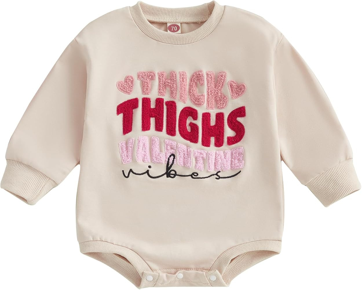 My First Valentine 's Day Baby Girl Boy Rompers Outfit Valentine's Day Outfit Baby Girl Long Slee... | Amazon (US)