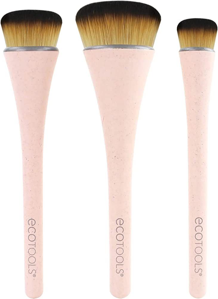 EcoTools 360 Ultimate Blend Makeup Brushes, For Cream & Stick Makeup, Foundation, Concealer, High... | Amazon (US)