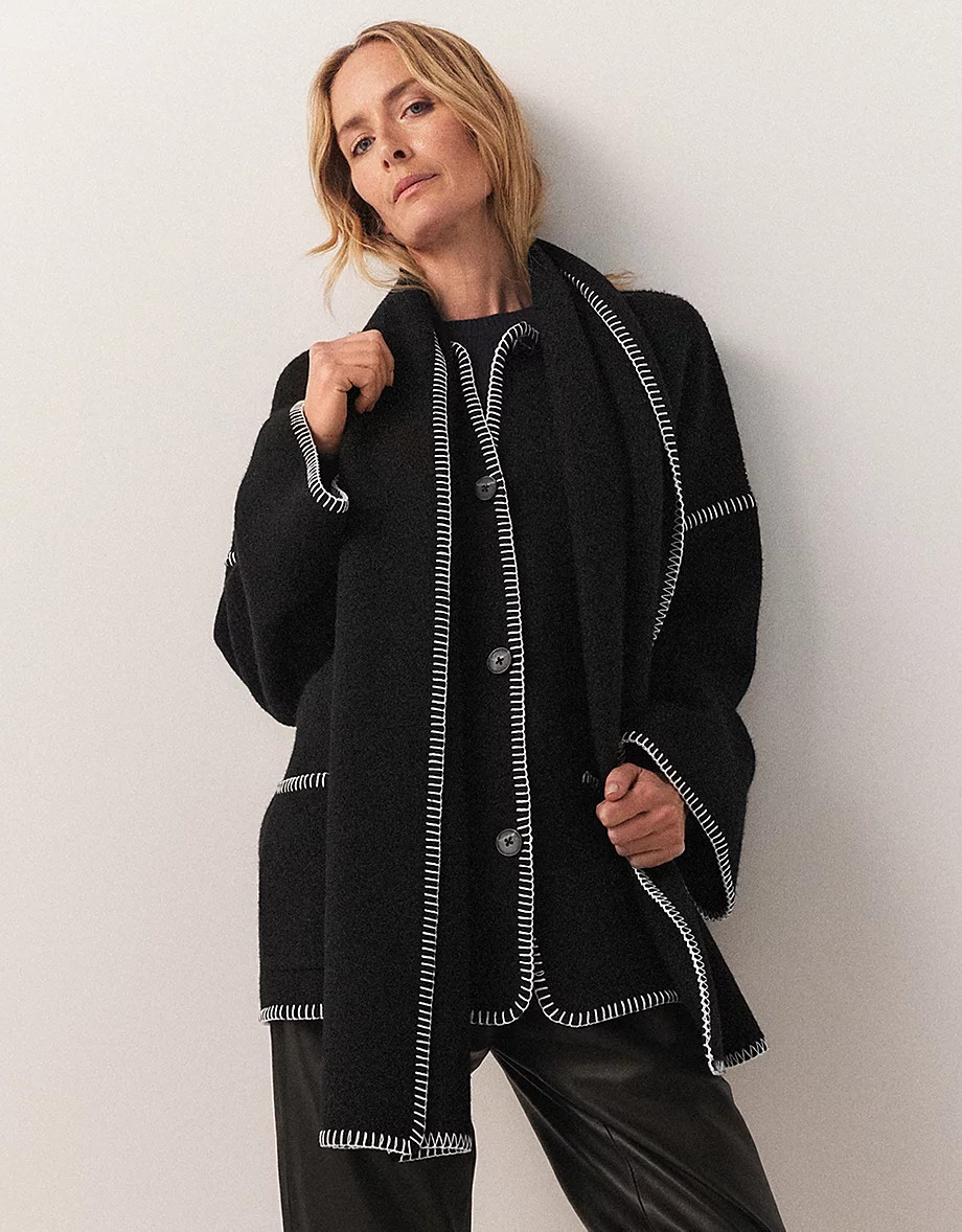 Wool Scarf Jacket | The White Company (UK)