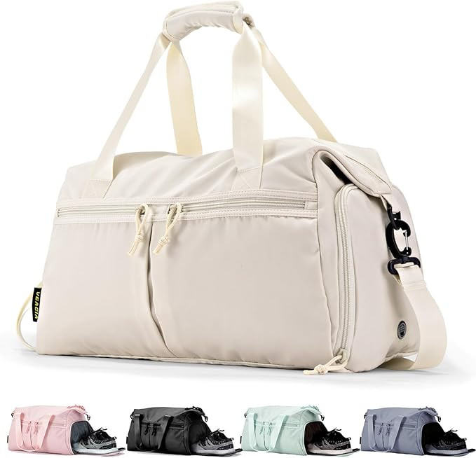 Weekender Duffel Bag with Shoe Compartment And Wet Pocket-Luggage Everyday Overnight Bag for Men ... | Amazon (US)