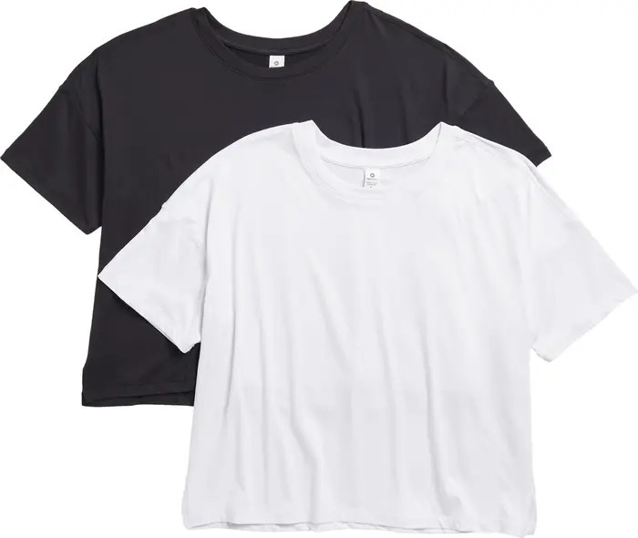 2-Pack Deluxe Cropped T-Shirts | Nordstrom Rack