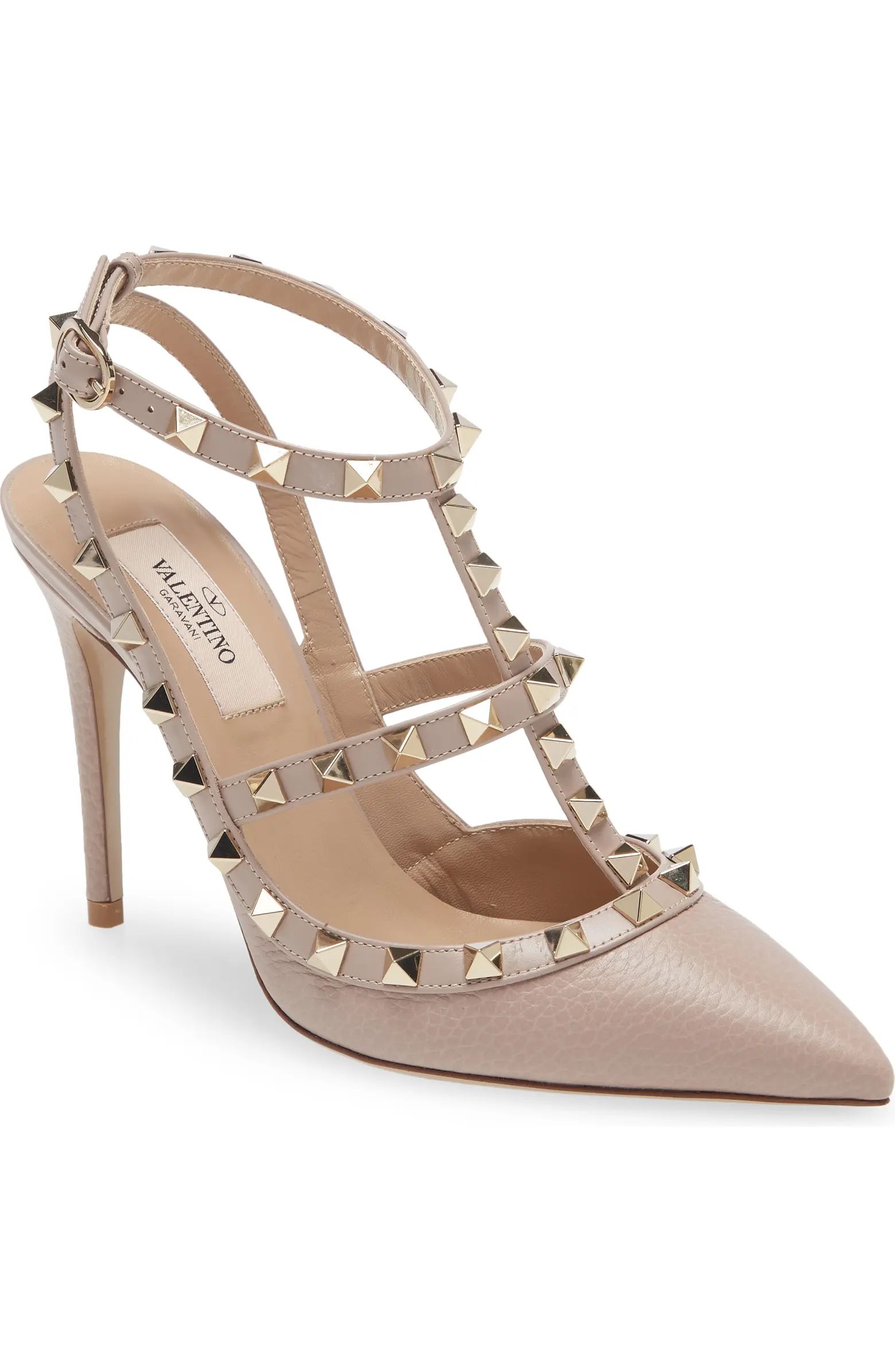 Rockstud Ankle Strap Pump (Women) | Nordstrom