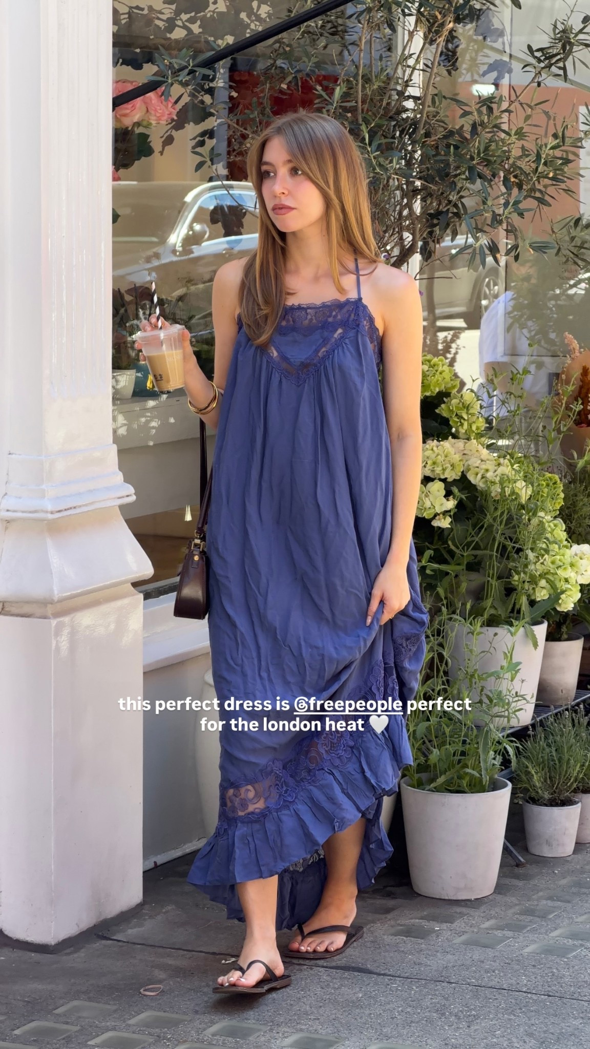 this perfect dress is @freepeople perfect for the london heat 🤍