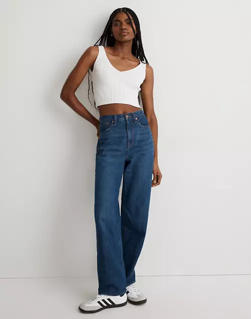 Baggy Straight Jeans in Dark Worn Indigo Wash | Madewell
