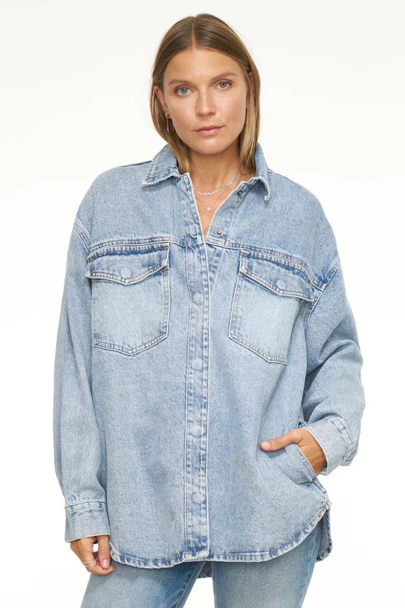 Mandy Oversized Shacket - Paloma | Pistola Denim