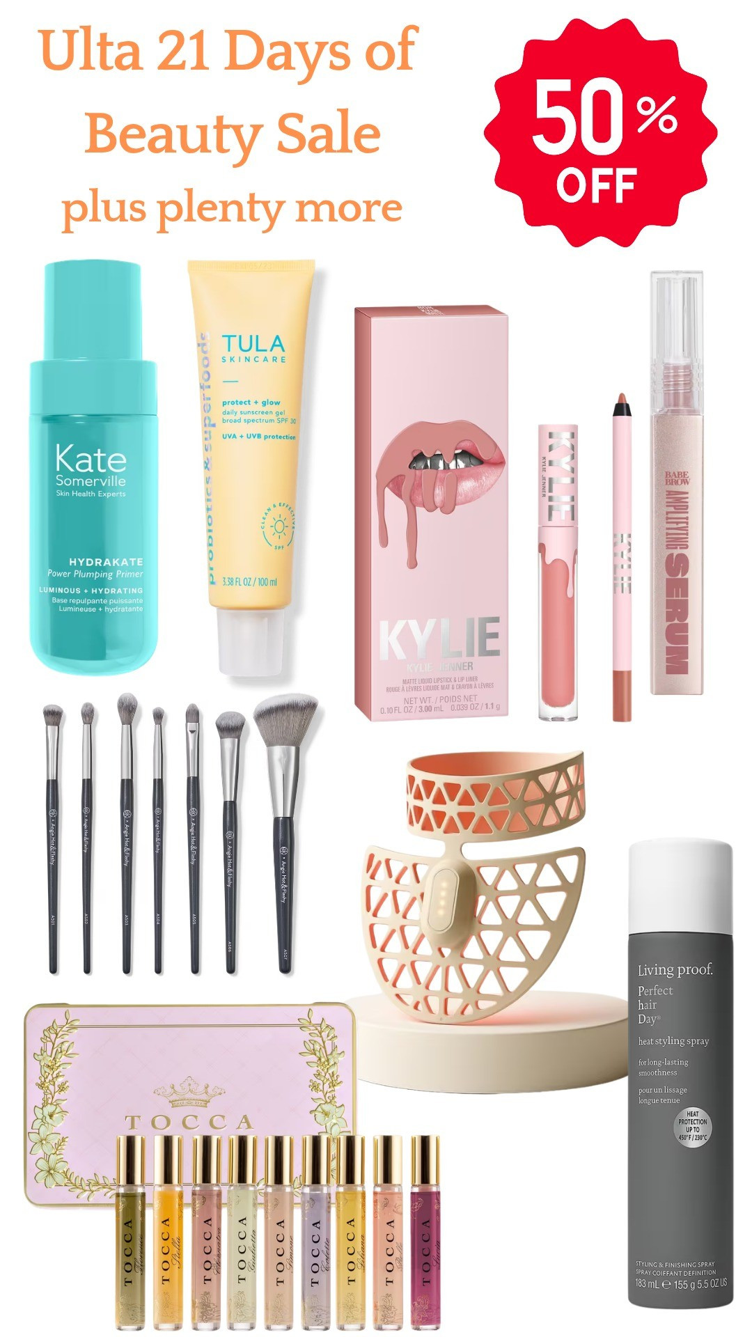 Ulta 21 days of beautyKylie cosmetics, lip care, lip gloss, lip stain, matte lip, tula, sunscreen, summer finds, spring break, beauty finds, sales, deals, Kate, eyebrow serum, brush set, makeup, gift ideas, spring sale, womens, teens, skin care, hair care, red light therapy, face masks, age defying, lifestyle trends, viral, trending, 50% off, morning essentials, getting ready, date night, take care of yourself, ulta beauty, target finds, 

#LTKSaleAlert #LTKBeauty #LTKselfcare