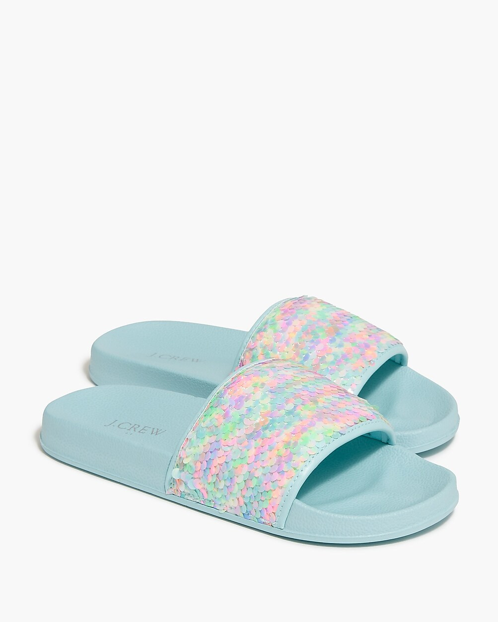 Girls' sequin slide sandals | J.Crew Factory