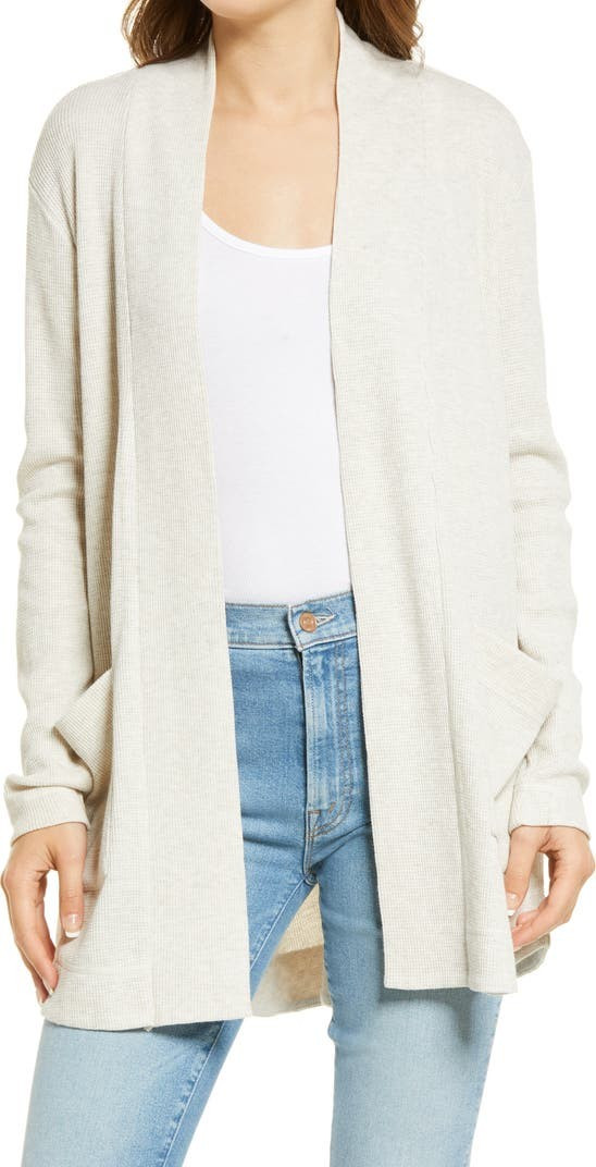 Waffle Open Cardigan | Nordstrom