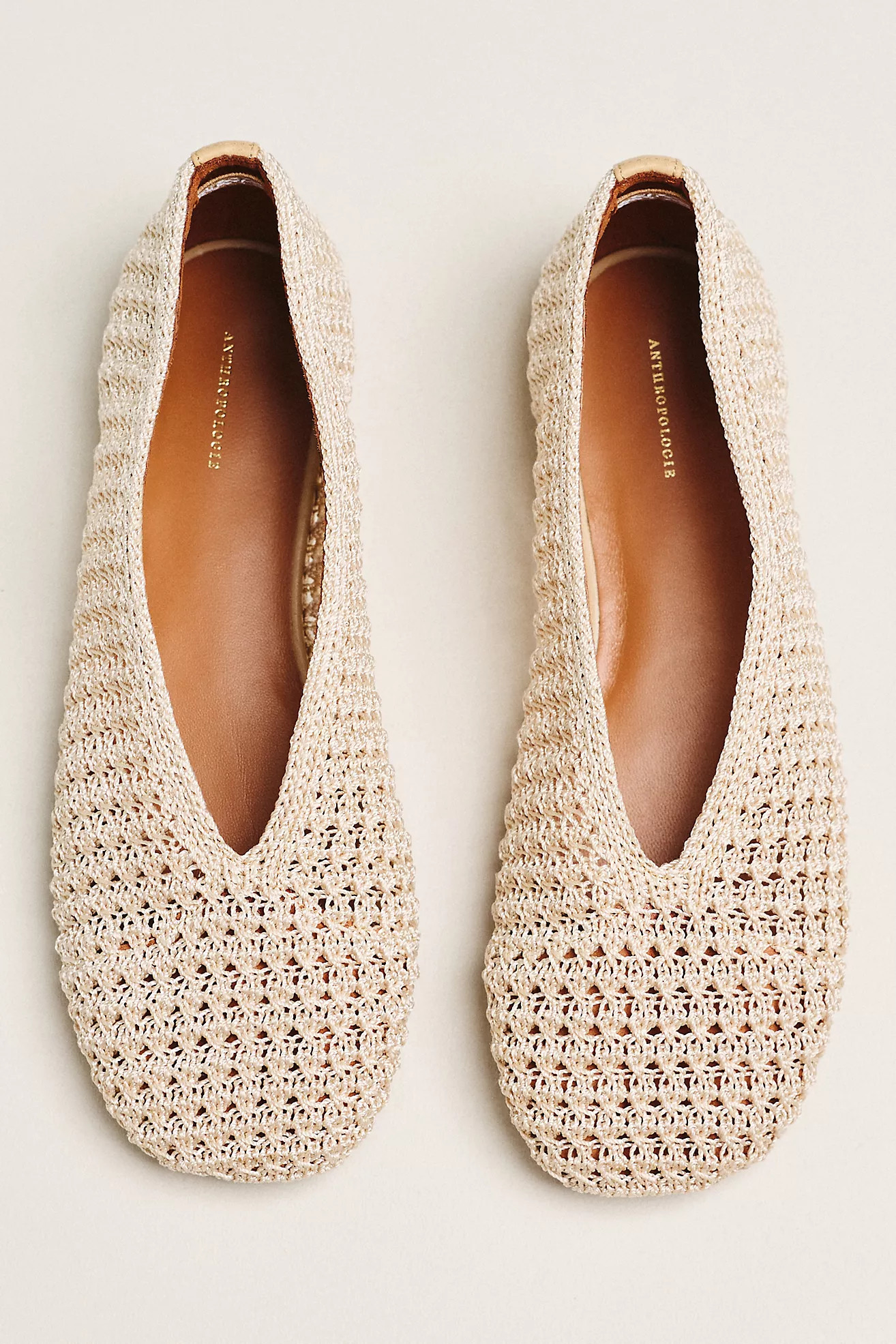 By Anthropologie Woven Crochet Ballet Flats | Anthropologie (US)