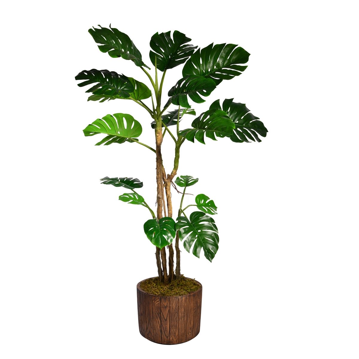 Vintage Home 76.8" Tall Monstera Artificial Faux Home Decor with Burlap Kit In 12.8" Brown Wood-like | Macys (US)