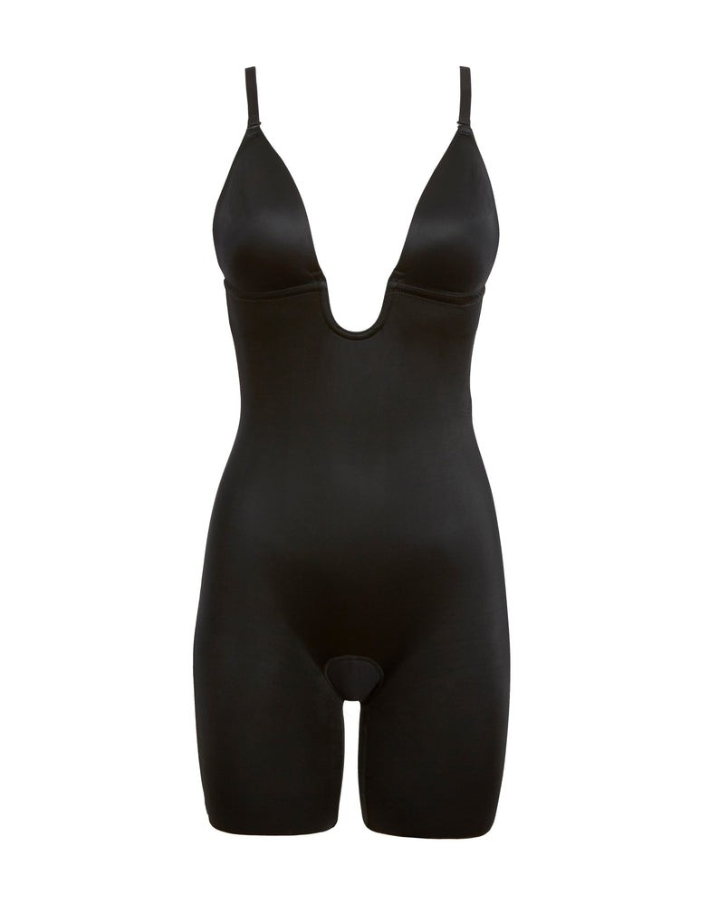 Suit Your Fancy Plunge Low-Back Mid-Thigh Bodysuit | Spanx
