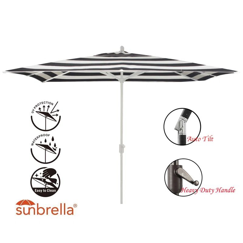 Nardia 118'' x 78'' Rectangular Market Sunbrella Umbrella | Wayfair North America