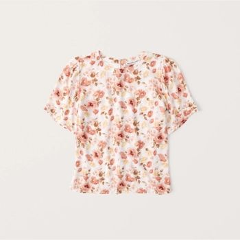 Button-Back Tee | Abercrombie & Fitch (US)