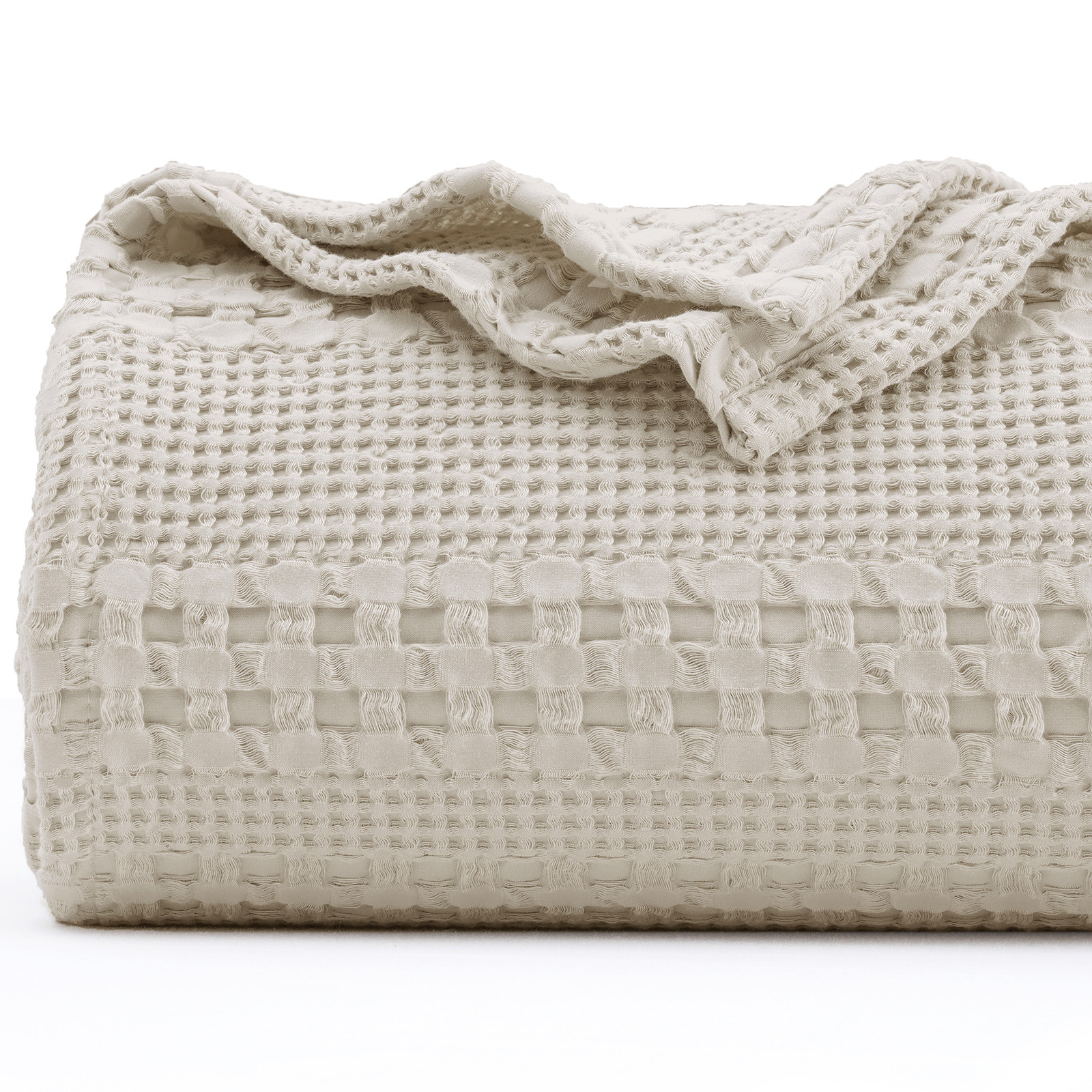 PHF 100% Algodón Waffle Weave Manta Caqui Queen US | Walmart (US)