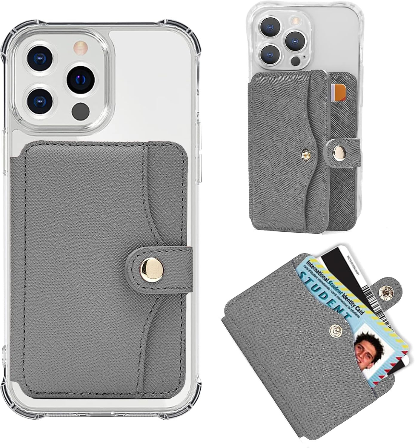 M-Plateau Phone Wallet for Men, Card Holder for Back of Phone,Minimalist Wallet for Men with 1pc ... | Amazon (US)