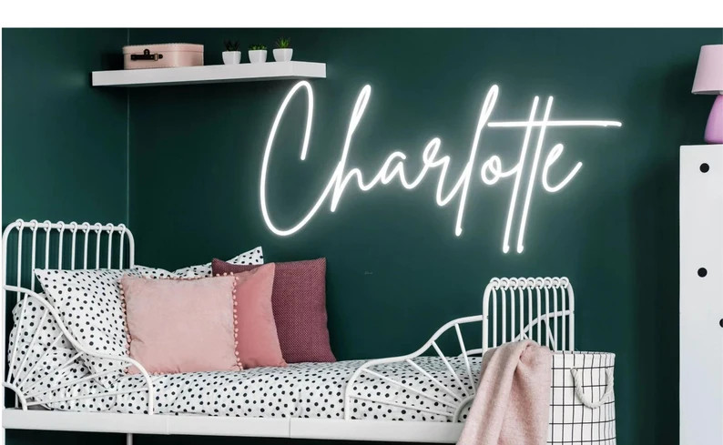 Custom Neon Name Sign, Name Sign, Nursery Sign, Nursery Letters, Children's Decor, Nursery Decor,... | Etsy (US)