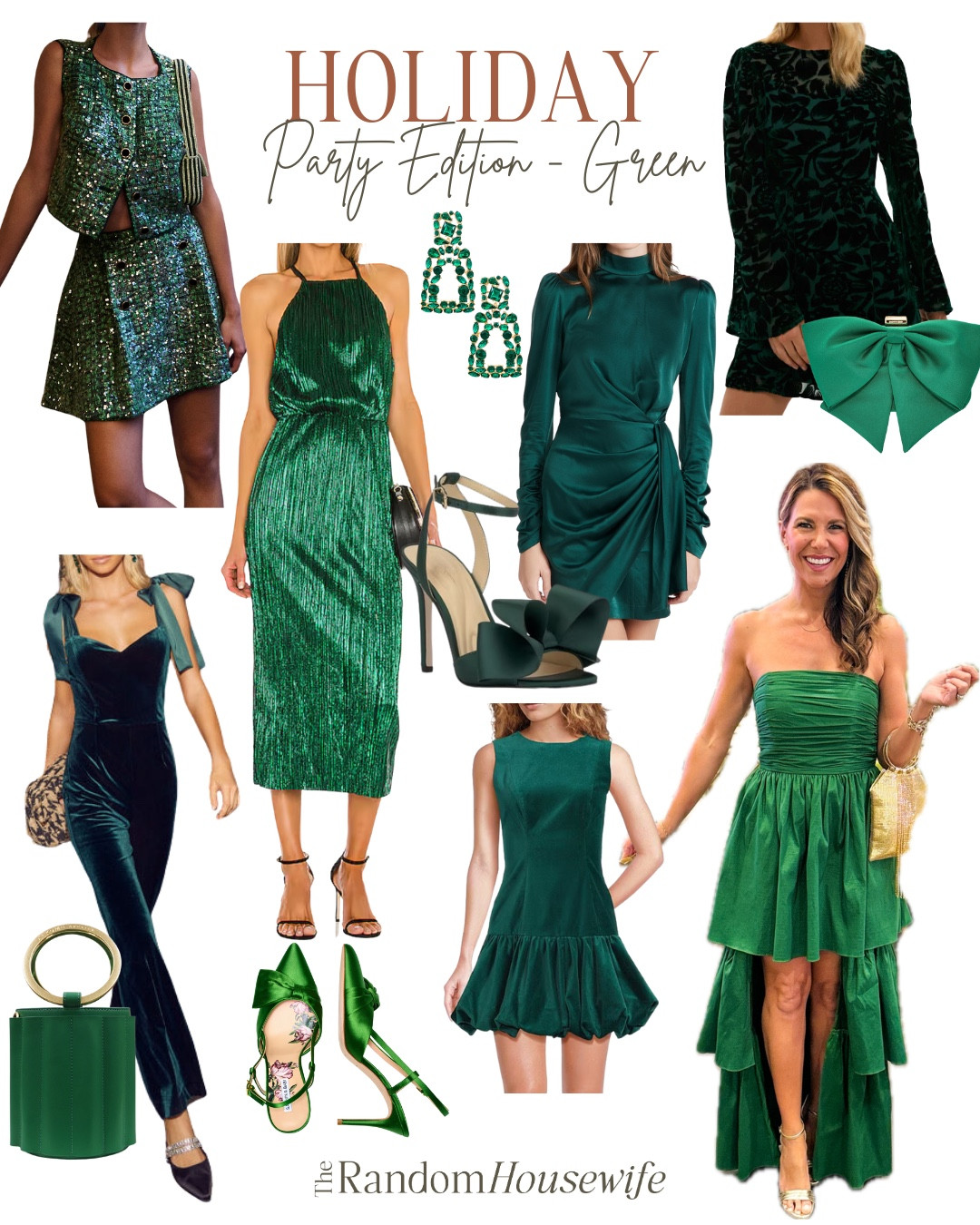 Holiday Party looks — green and black

#LTKStyleTip #LTKSeasonal #LTKHoliday