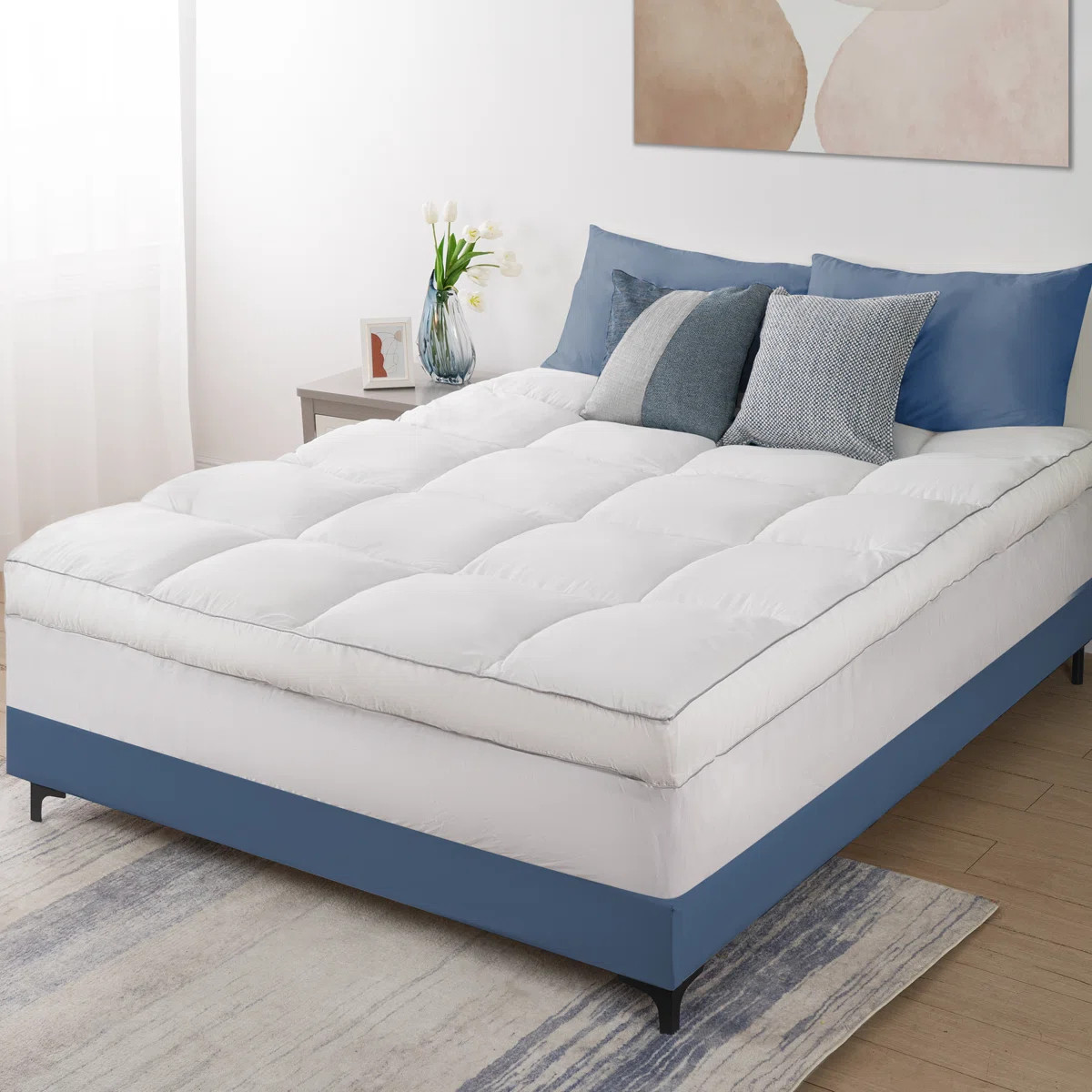 4'' Plush Down Alternative Mattress Topper | Wayfair North America
