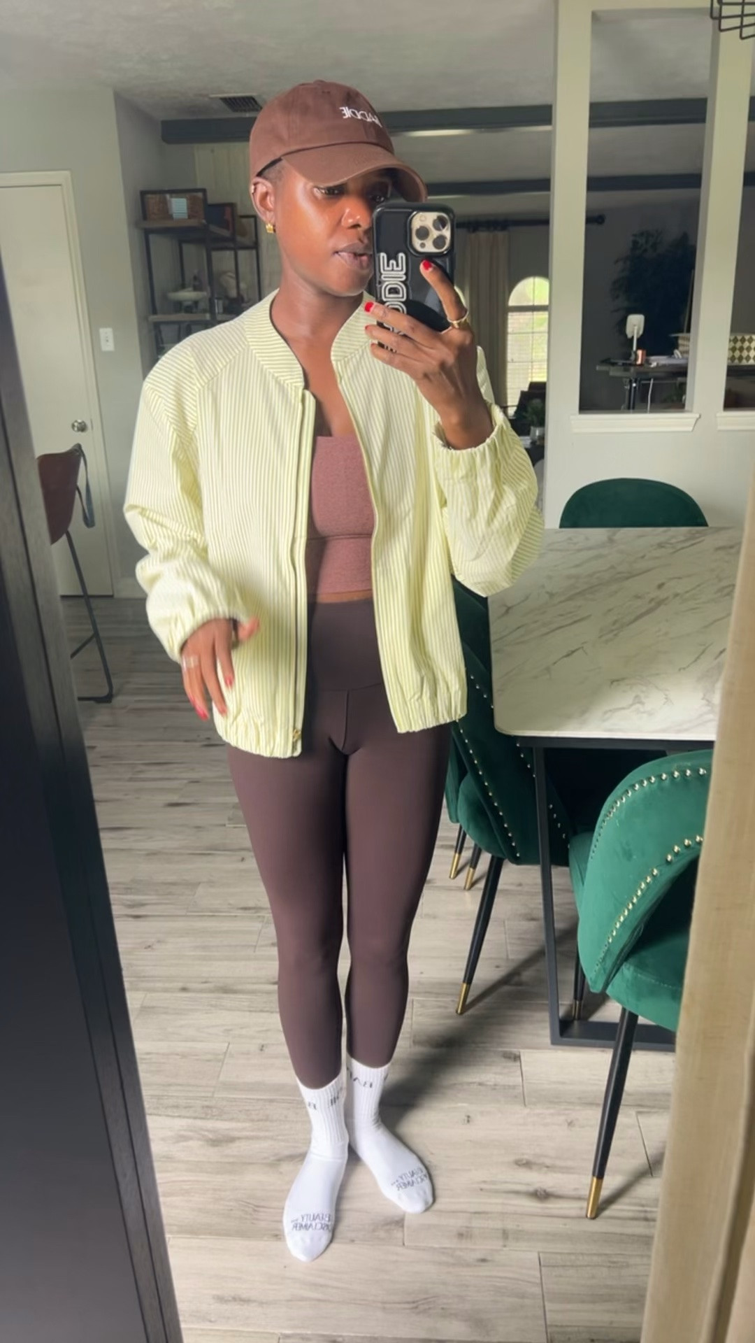 Striped yellow jacket from Rhone that I like to wear over my gym clothes.

#LTKdayinmylife #LTKgrwm #LTKootd