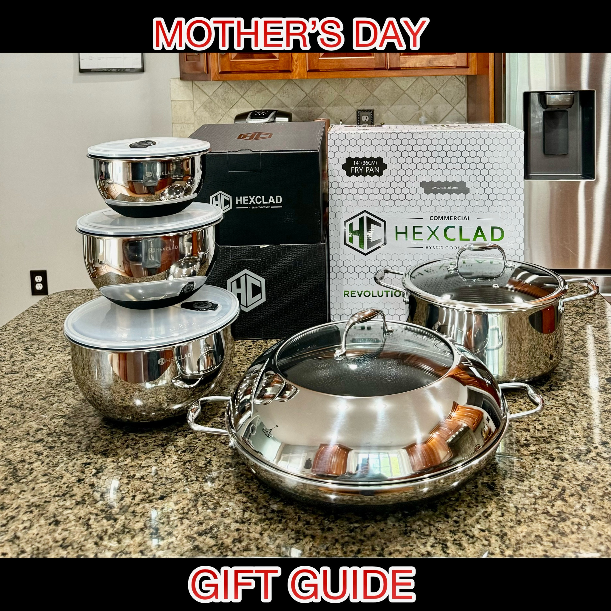 Shop Mother's Day Sale!
Save $500+ on select bundles!

Elevate your home kitchen experience with HexClad Cookware. Some of HexClad’s best features are easy clean up, unbeatable searing power, they are metal utensil safe, and are designed to last a lifetime.  @HexClad 
#hexclad #ad #mothersdaygifts #mothersdaygiftideas

#LTKGiftGuide #LTKhome #LTKsalealert