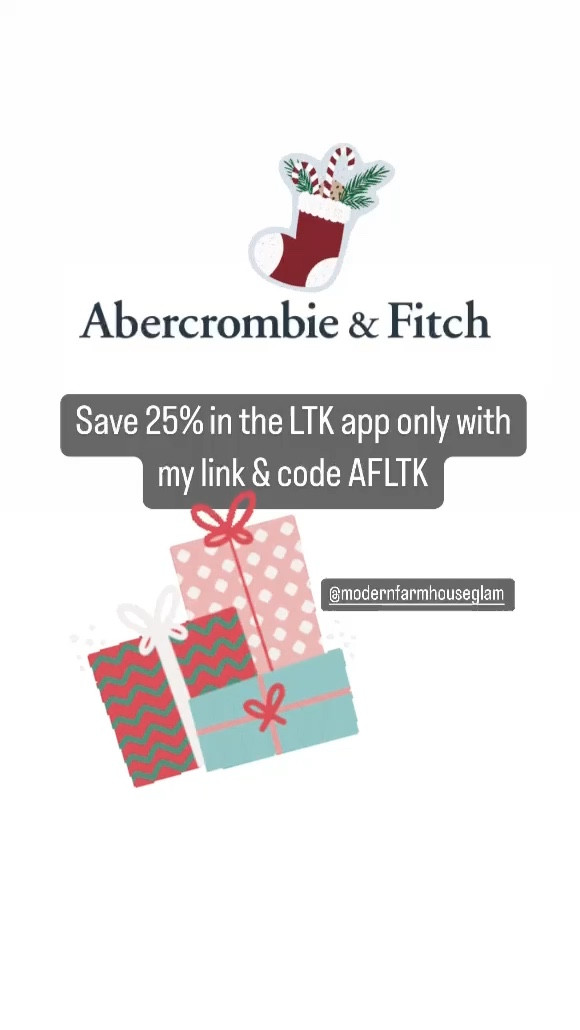 Abercrombie sale 
Modern farmhouse glam
Christmas gifts  

#LTKmens #LTKstyletip #LTKGiftGuide