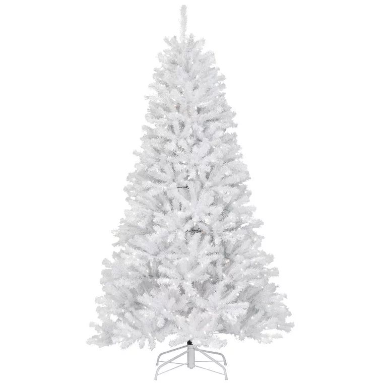 7.5’ Pre-Lit North Valley White Spruce Artificial Christmas Tree - Clear Lights | Walmart (US)