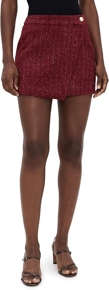 endless rose Women's Tweed Front Flap Mini Skirt | Amazon (US)