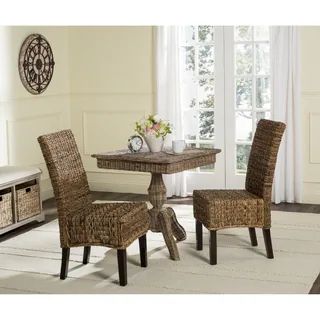 Safavieh Dining Rural Woven Avita Natural Dining Chairs (Set of 2) - 17.3" x 24" x 38.5" | Bed Bath & Beyond