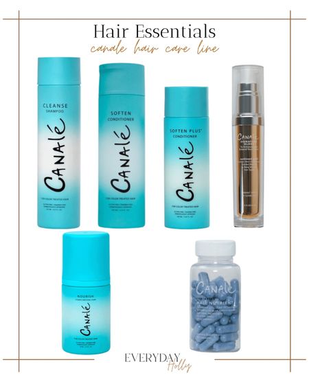 Here is the full Canalé hair line! I use their shampoo & conditioners quite often! You can buy the shampoo & conditioners on Amazon! The rest of line get the direct links at: www.everydayholly.com

Canalé  Canalé hair products  hair line  healthy hair  hair vitamins  Haircare products  glowy hair 

#LTKunder50 #LTKbeauty