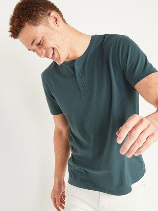 Soft-Washed Jersey Henley for Men | Old Navy (US)