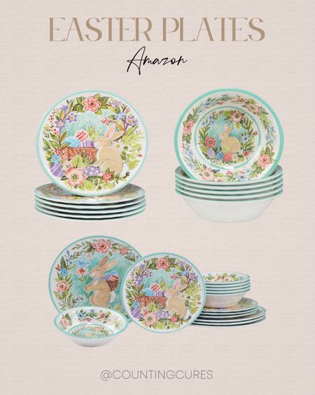 Set the perfect table for your Easter feast with these cute plates from Amazon!
#springhome #kitchenessentials #tablescapeinspo #amazonfinds

#LTKhome #LTKstyletip #LTKSeasonal